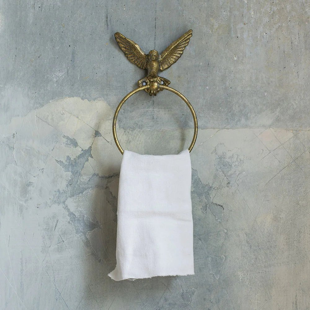 Gold Coloured Bird Towel Ring - LUL21923 - Uneeka