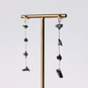Gold Four Stone Drop Earrings - CE - 19488 - GBR - Uneeka