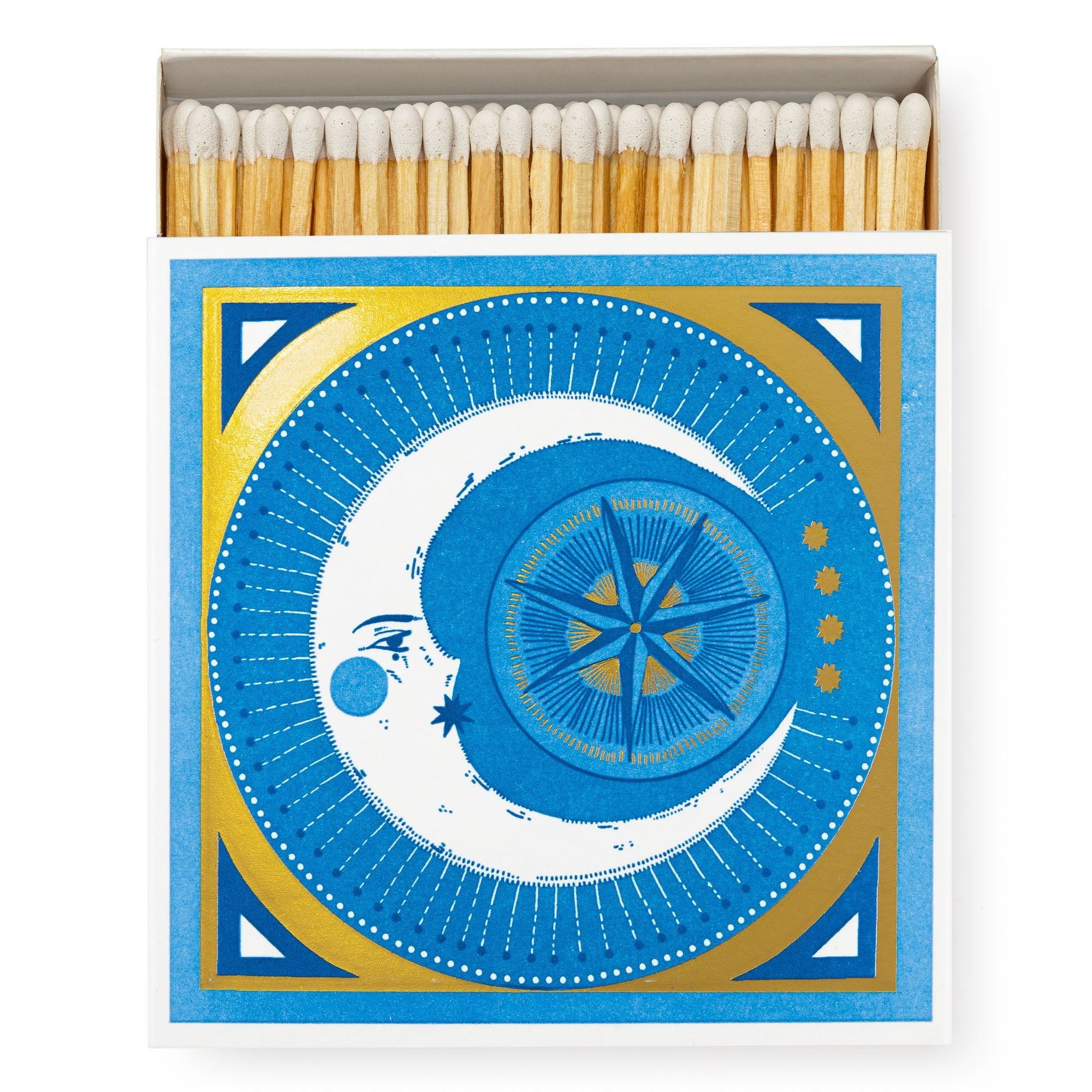 Golden Moon & Blue Sky Design Box Of Matches - B252 - Uneeka