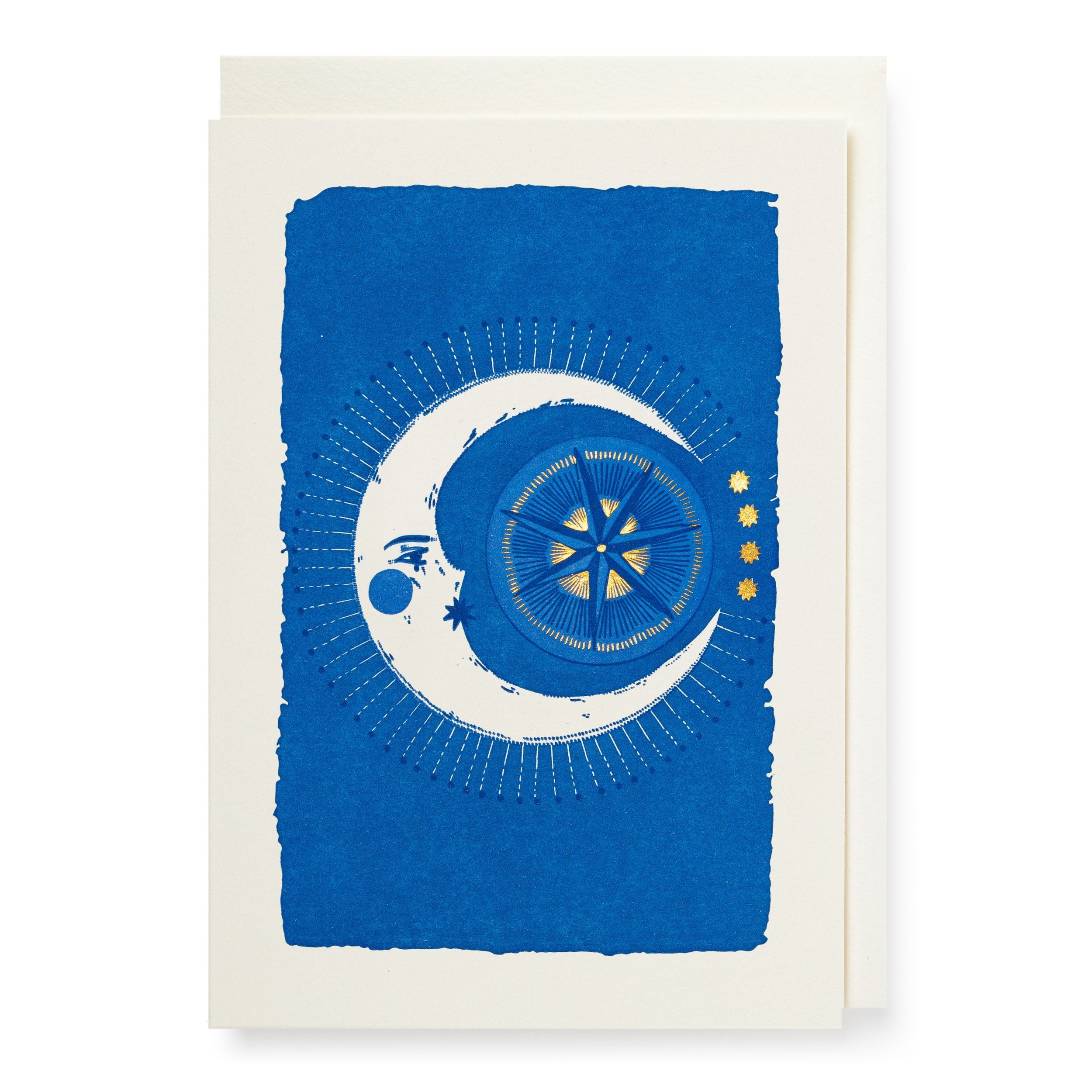 Golden Moon & Blue Sky Mini Card - APS353 - Uneeka