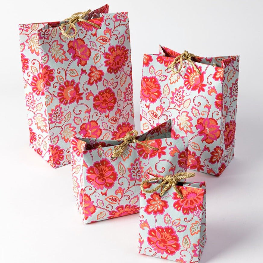 Gorgeous Pink Floral Gift Bag - GBG4045 - MINIB/P - Uneeka