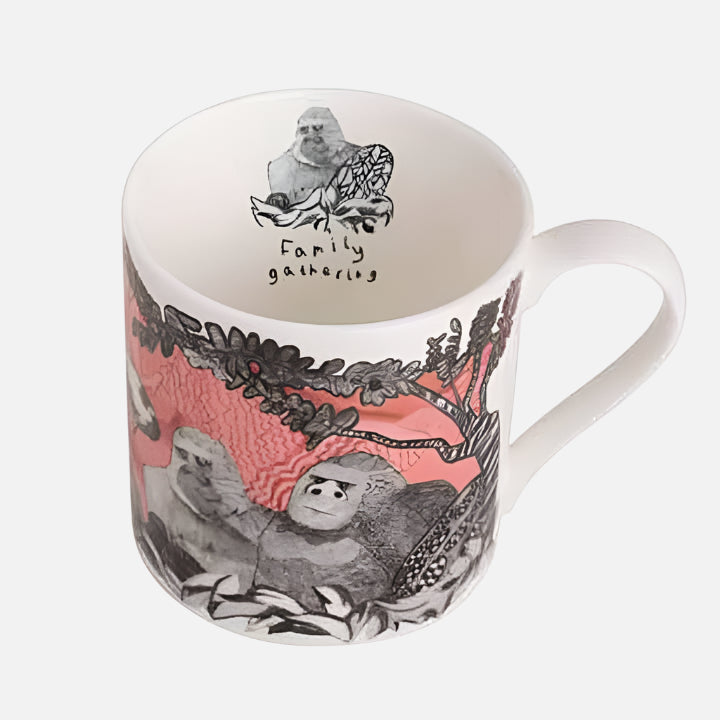 Gorillas Fine Bone China Mug - MUG025 - Uneeka