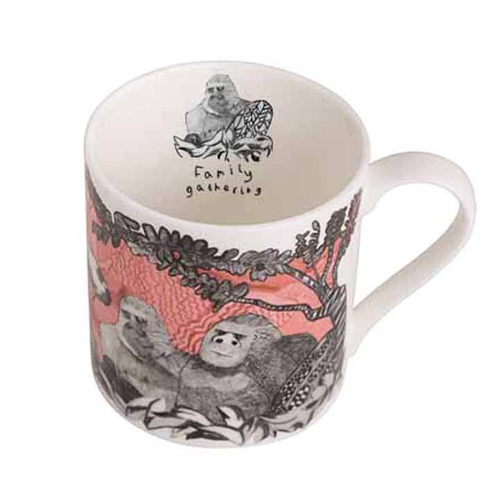 Gorillas Fine Bone China Mug - MUG025 - Uneeka