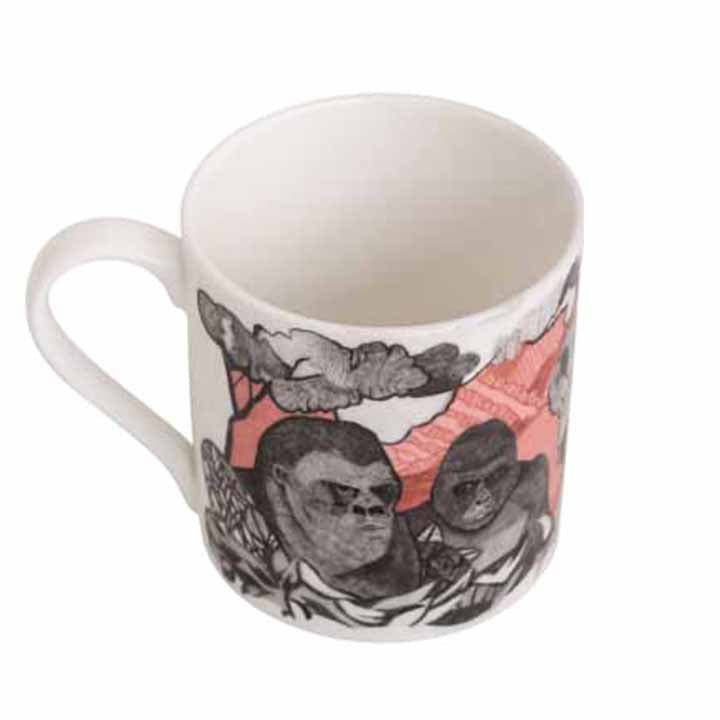 Gorillas Fine Bone China Mug - MUG025 - Uneeka