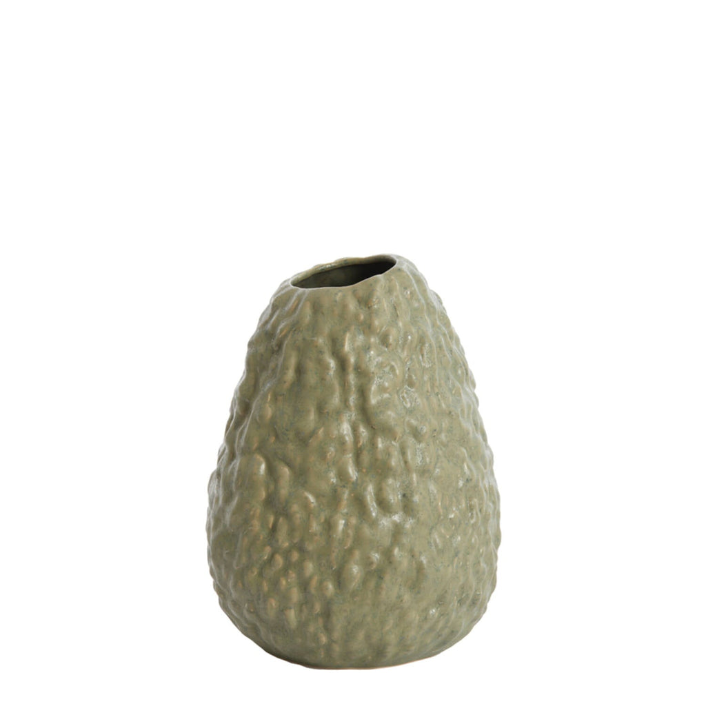 Green Avocado Style Ceramic Decorative Vase - 5878369 - Uneeka