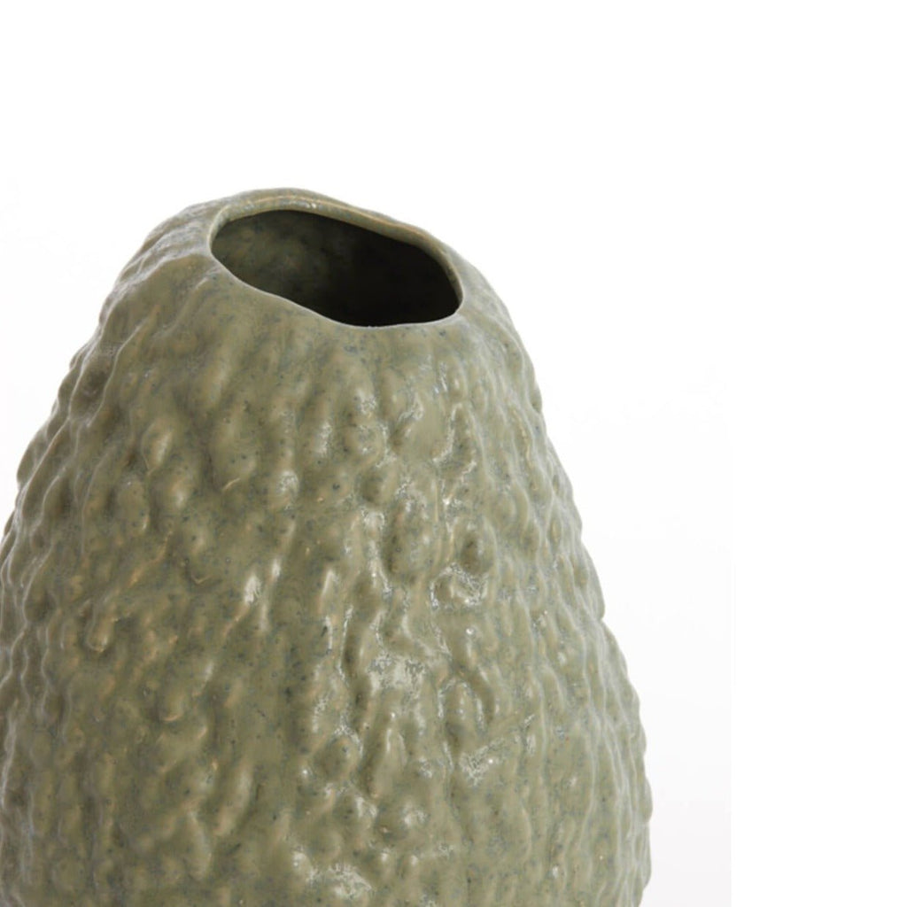 Green Avocado Style Ceramic Decorative Vase - 5878369 - Uneeka