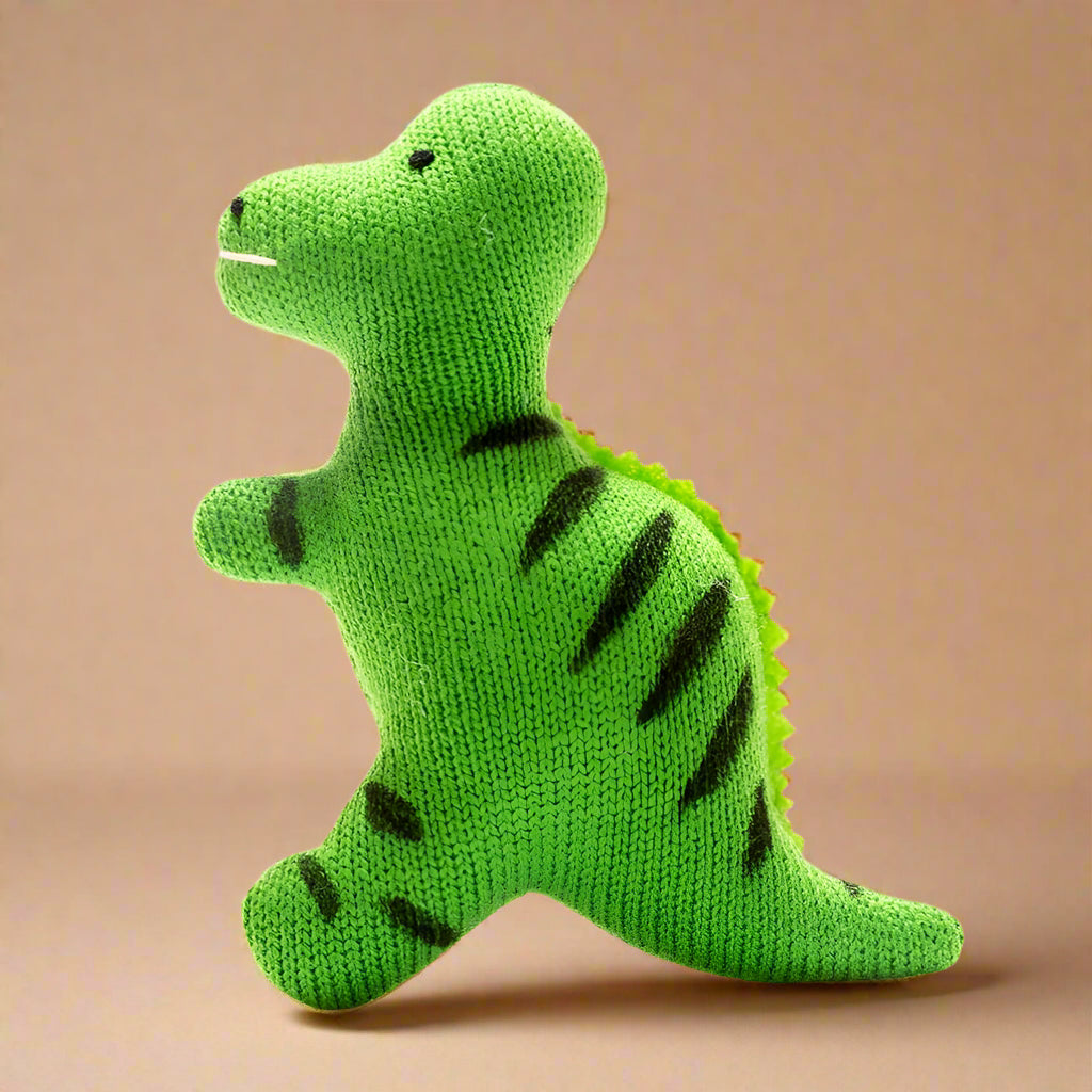 Green Dinosaur Flat Sensory Baby Toy - BY4070 - Uneeka