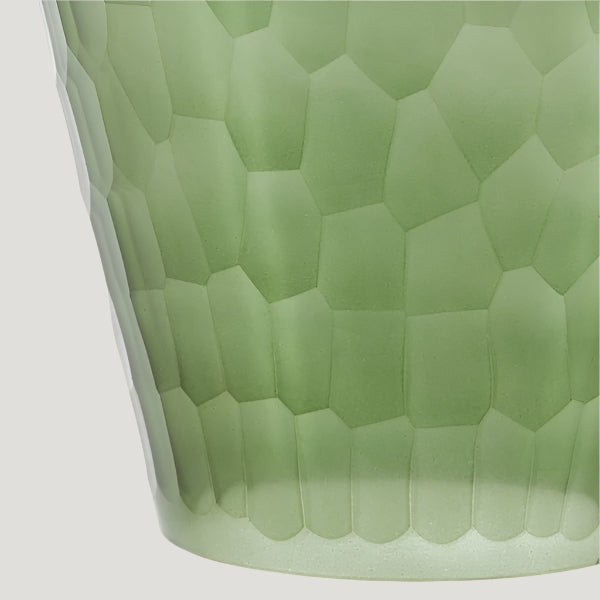 Green & Gold Textured Glass Hanging Lamp - 2967576 - Uneeka