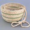Green Stripe Natural Seagrass Hanging Basket - LIN24840 - Uneeka
