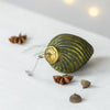 Green Swirl Teardrop Bauble - MK22372 - Uneeka