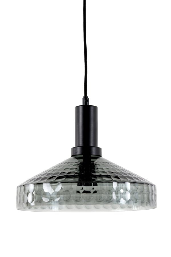 Grey and Black Glass Hanging Lamp* - 2962927 - Uneeka