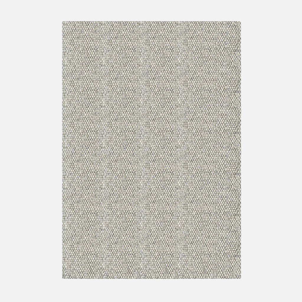 Grey Wool Mix Pebbled Rug - MRRU00014C - Uneeka