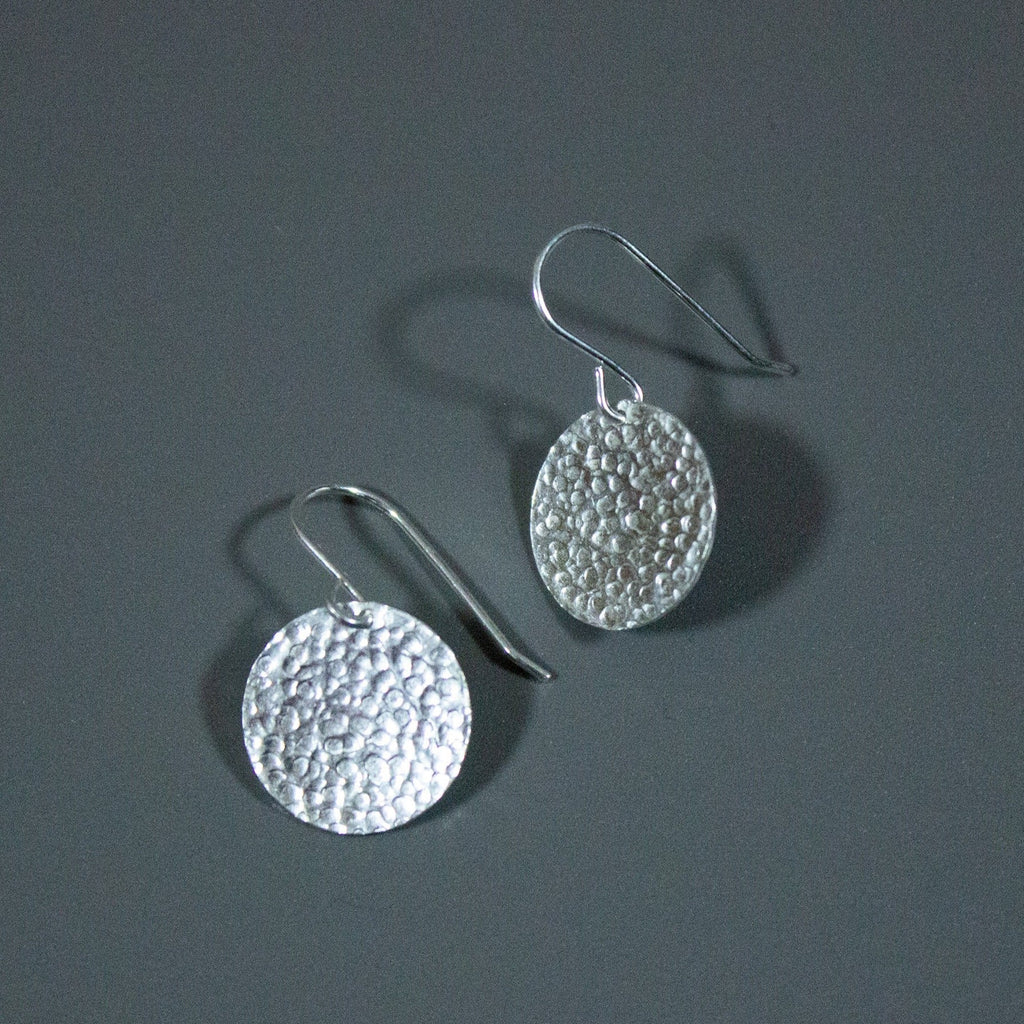 Hammered Disc Earrings - HD003 - Uneeka