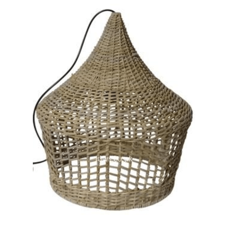 Hand Crafted Rattan Tent Shape Ceiling Light Shade - HGW64 - Uneeka