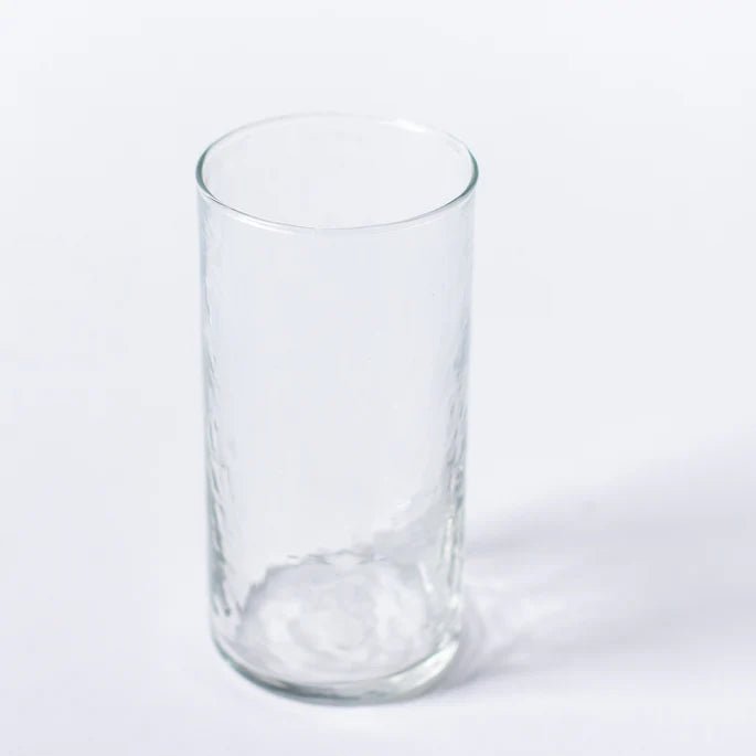 Hand Finished Hammered Tall Glass - 172619 - Uneeka