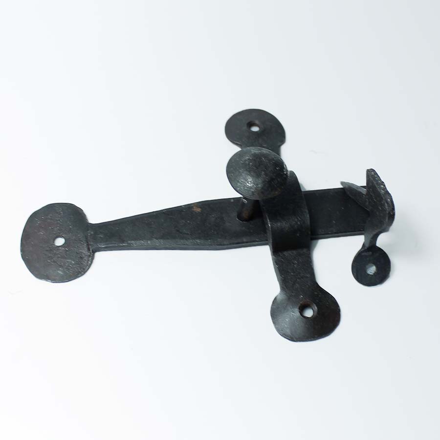 Hand Forged Black Wax Cupboard Latch - 30.328.HF.147 - Uneeka