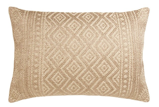 Hand Loomed Recycled Pet Yarn Cushion - CC304 - BRONZE - Uneeka