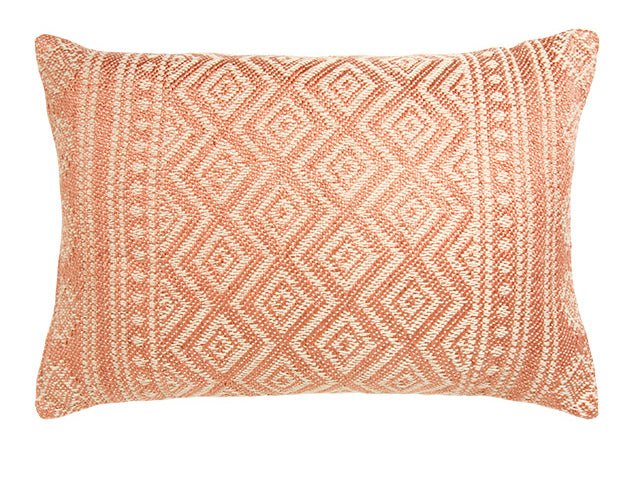 Hand Loomed Recycled Pet Yarn Cushion - CC304 - RED - Uneeka