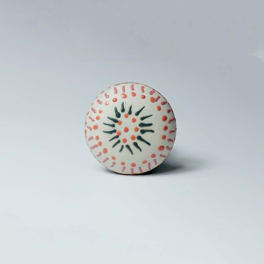 Hand Painted Ceramic Knob/Drawer Pull - DK134 - Uneeka