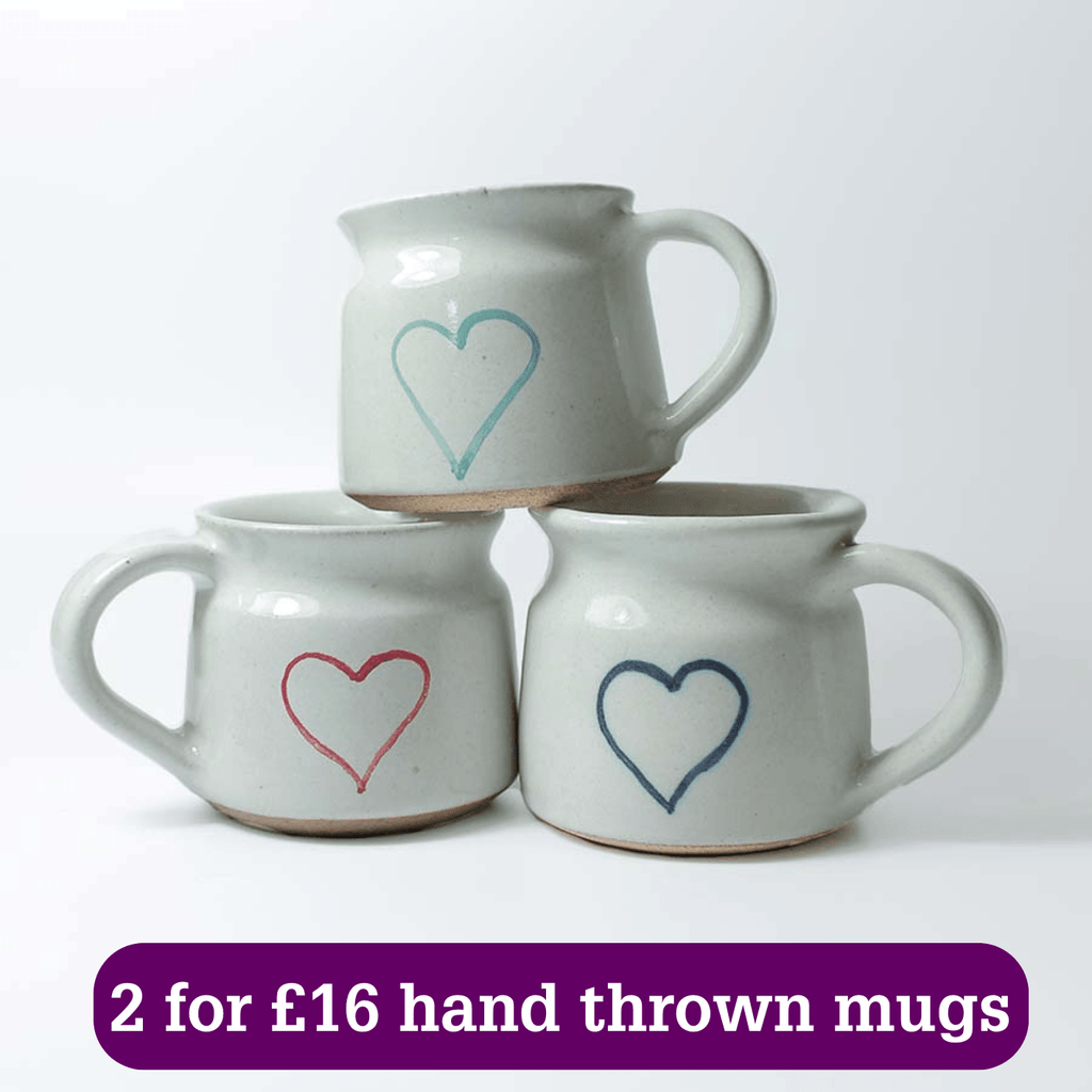 Hand Thrown Heart Mug - SA283 - Uneeka