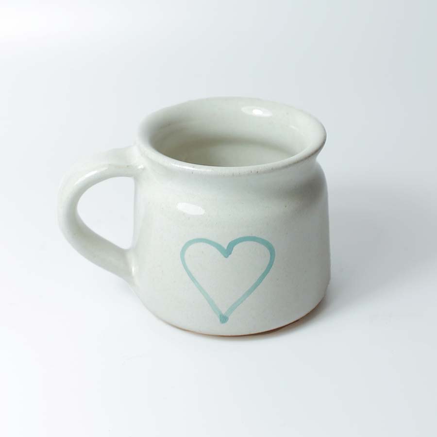 Hand Thrown Heart Mug - SA264 - Uneeka