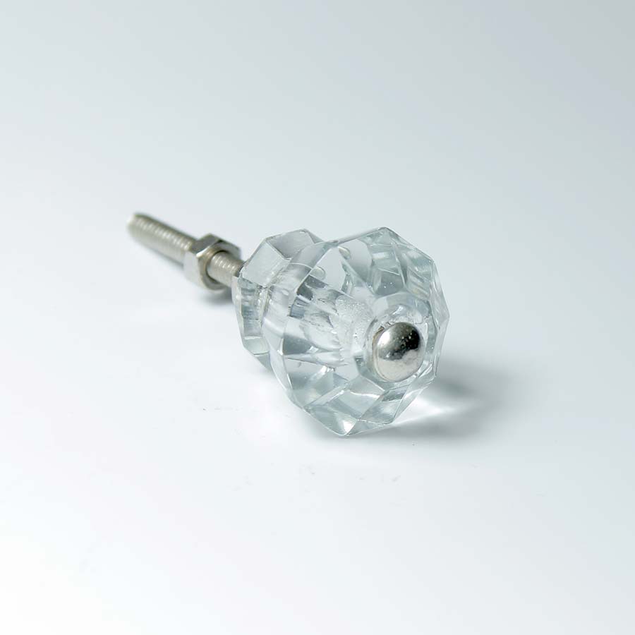 Handmade Clear Glass Doorknob - DK67 - Uneeka