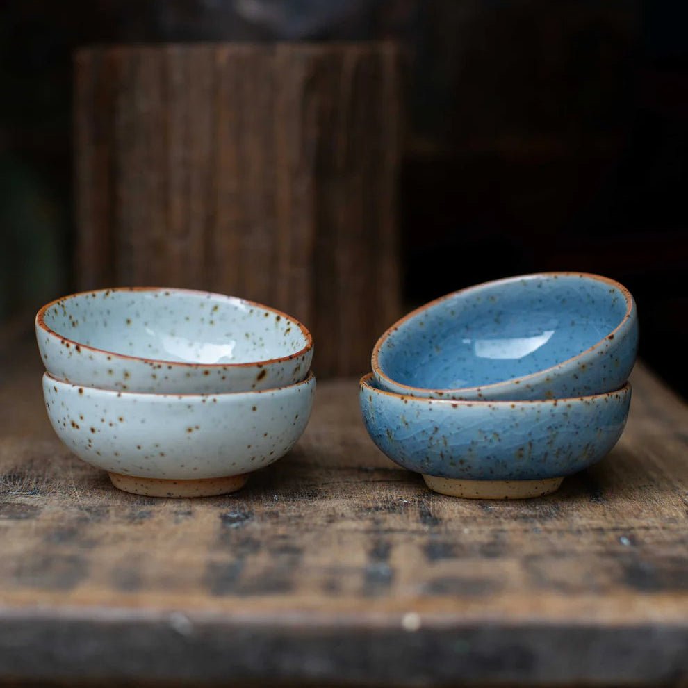 Handmade Stoneware Dipping Bowl - Butter - W - Uneeka