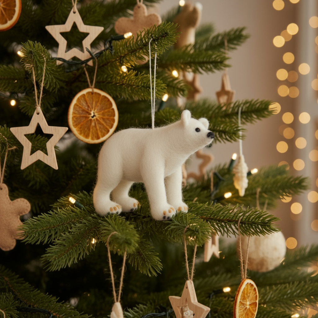 Felt Polo The Polar Bear - ACPOB - Uneeka