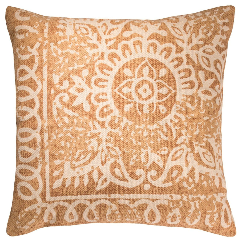 Handprinted Stonewash Cushion - CC209REA - Uneeka