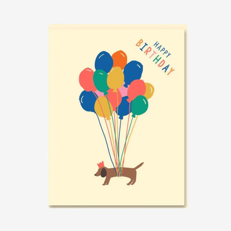 Happy Birthday Sausage Dog Card - 0554 - Uneeka