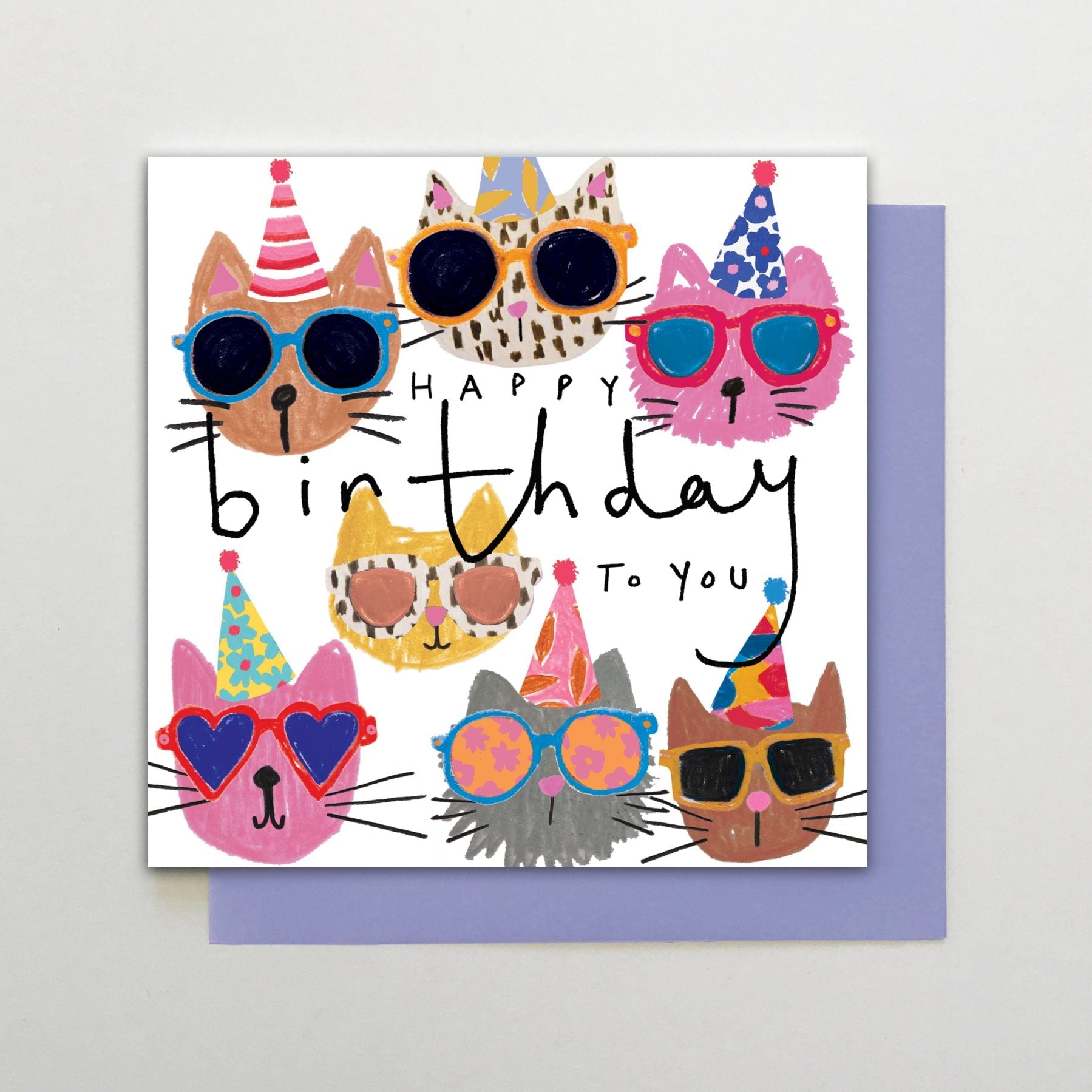 Happy Birthday To You Cat Card - HA09 - Uneeka