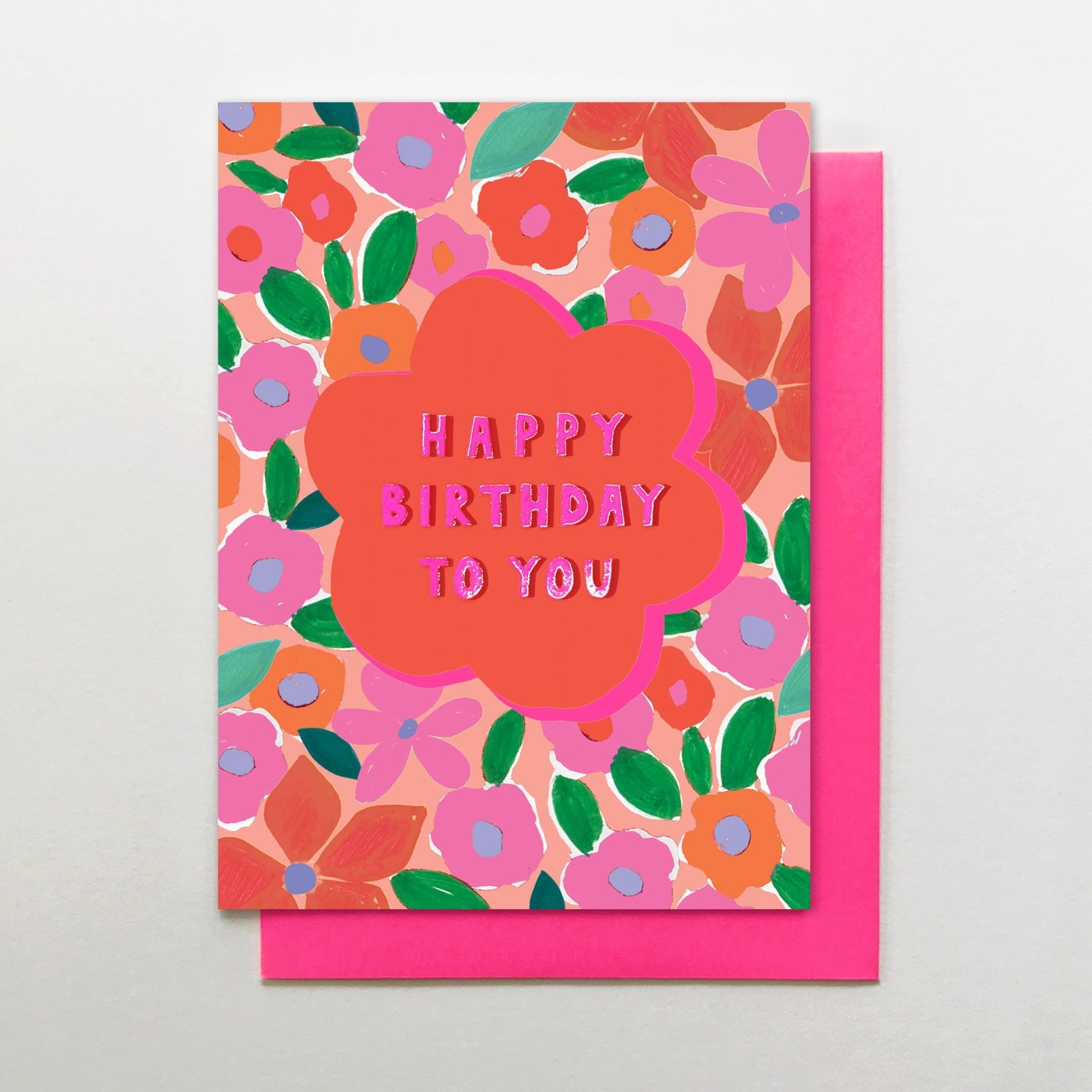 Happy Birthday To You Floral Birthday Card - GDN01 - Uneeka