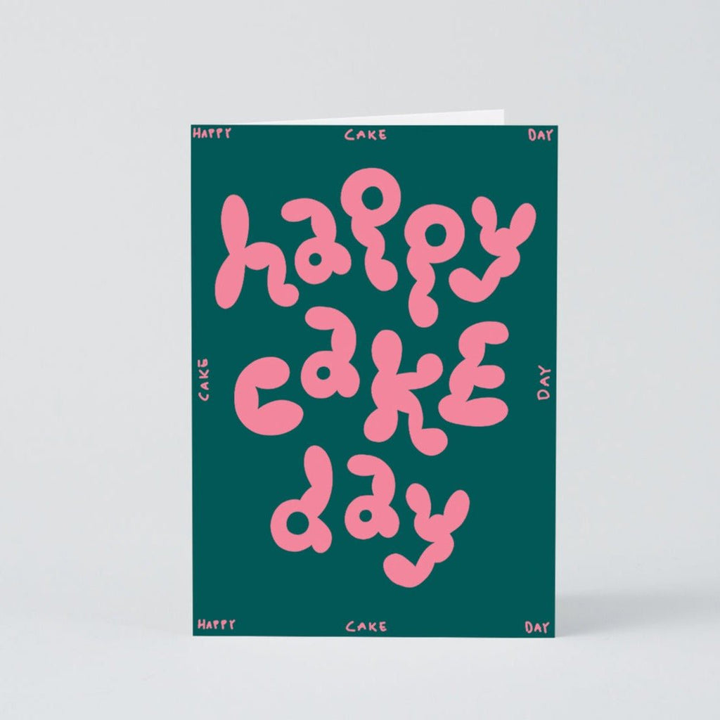 Happy Cake Day Embossed Birthday Card - CRD639 - Uneeka