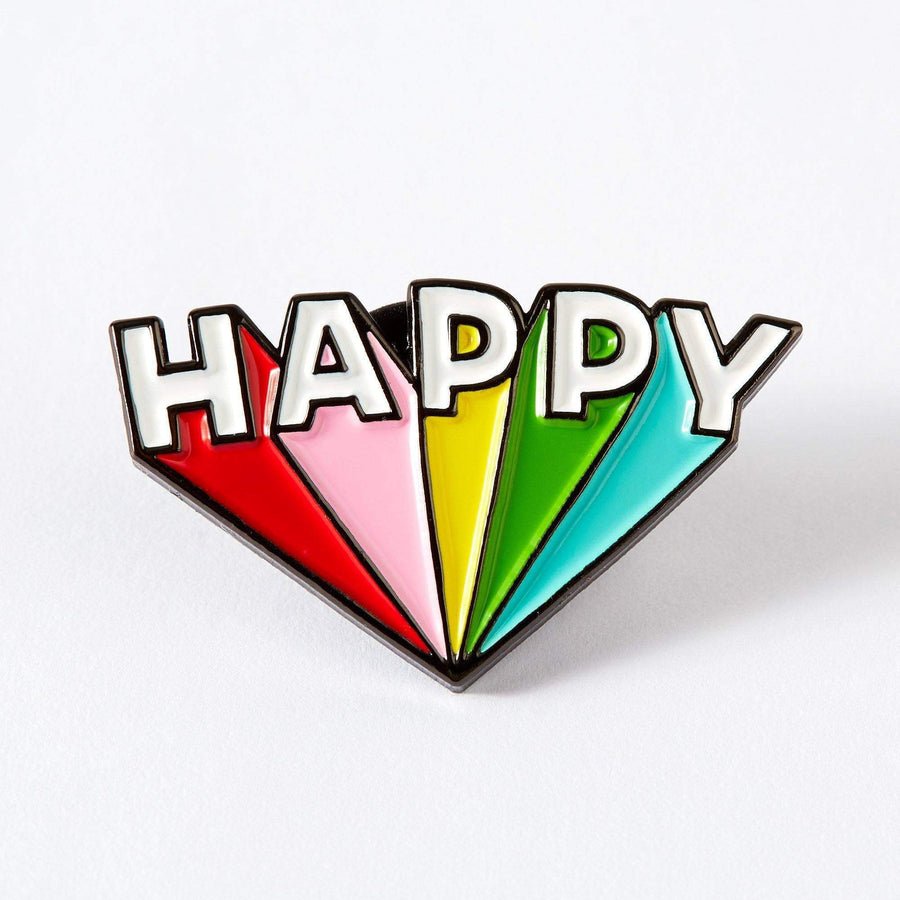 Happy Enamel Pin - EP388 - Uneeka