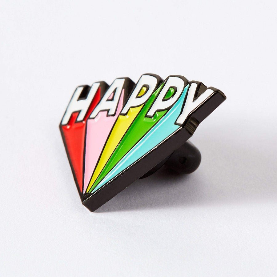 Happy Enamel Pin - EP388 - Uneeka