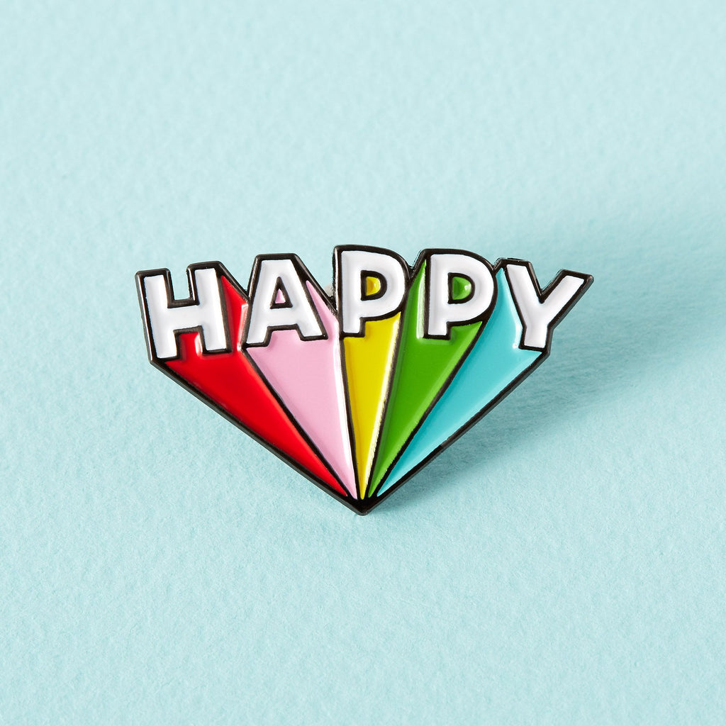 Happy Enamel Pin - EP388 - Uneeka