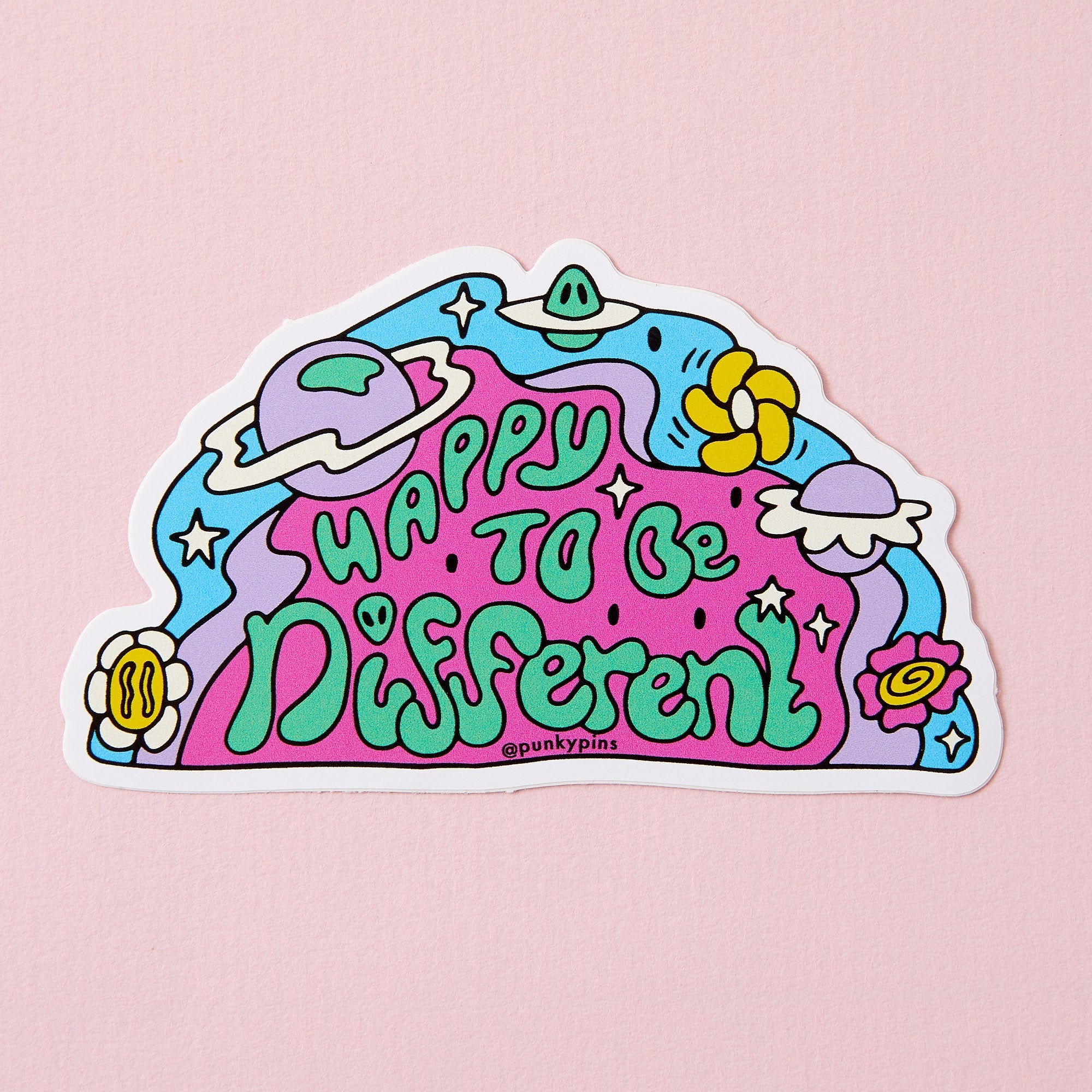 Happy to be Different Vinyl Sticker - ST - LAP - 155 - Uneeka