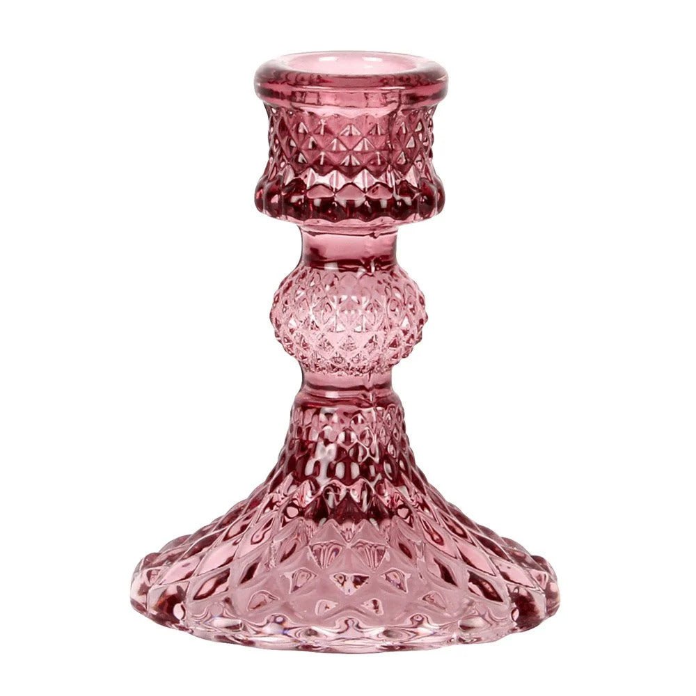 Harlequin Amethyst Candlestick - B9421 - Uneeka