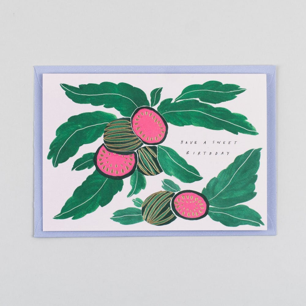 Have a Sweet Birthday Fig Greetings Card - F04 - Uneeka