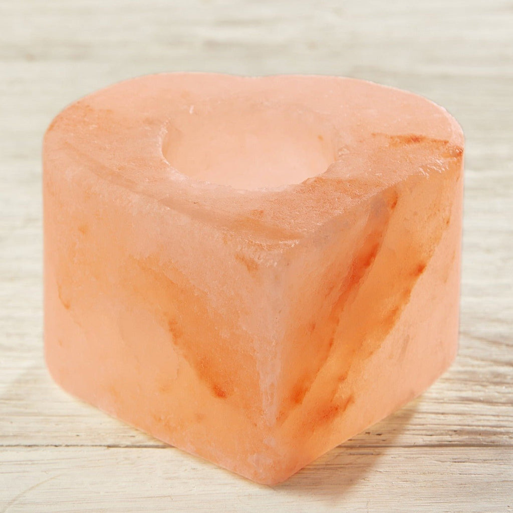 Heart Shaped Himalayan Salt Tealight Holder - SALT16 - Uneeka