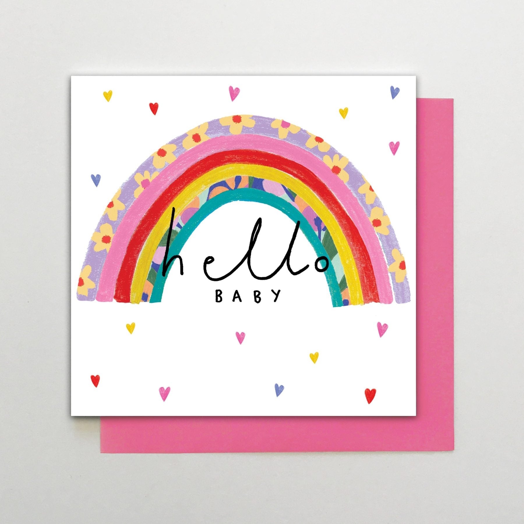 Hello Baby Rainbow Card - HA21 - Uneeka