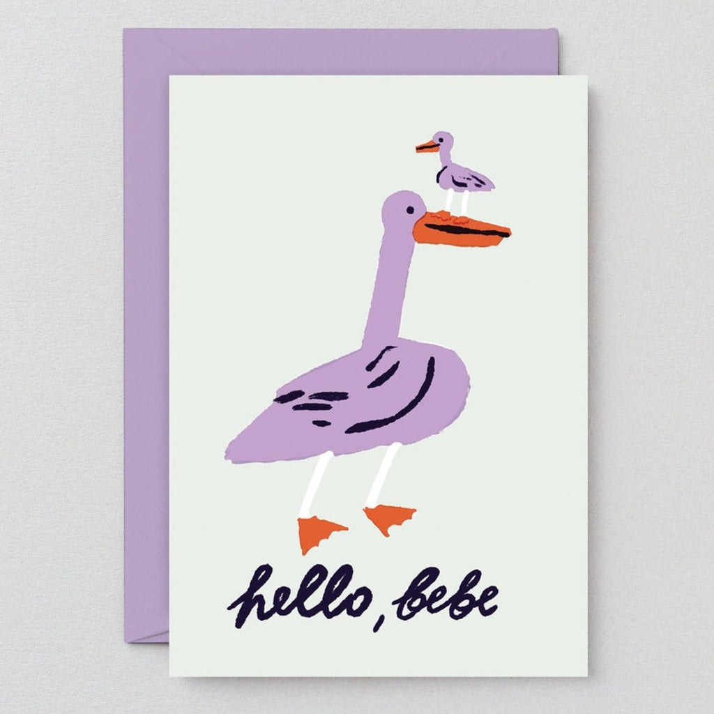 Hello, Bebe Bird Greetings Card - CRD559 - Uneeka