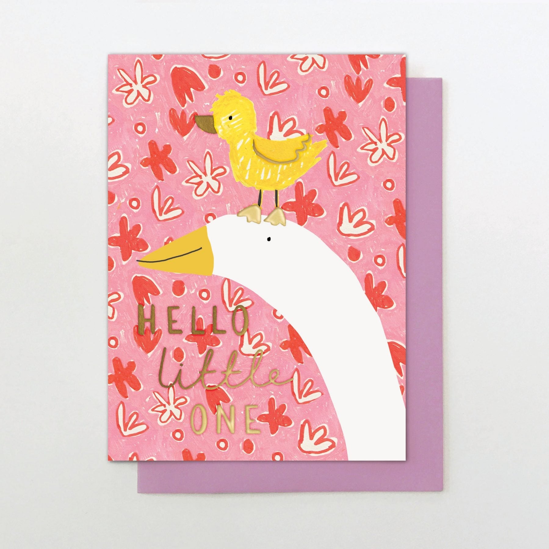 Hello Little One Goose Greetings Card - OLL16 - Uneeka