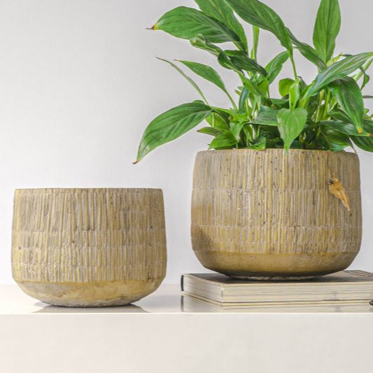 Heno Tapered Weave Effect Indoor Plant Pot* - PT057 - Uneeka