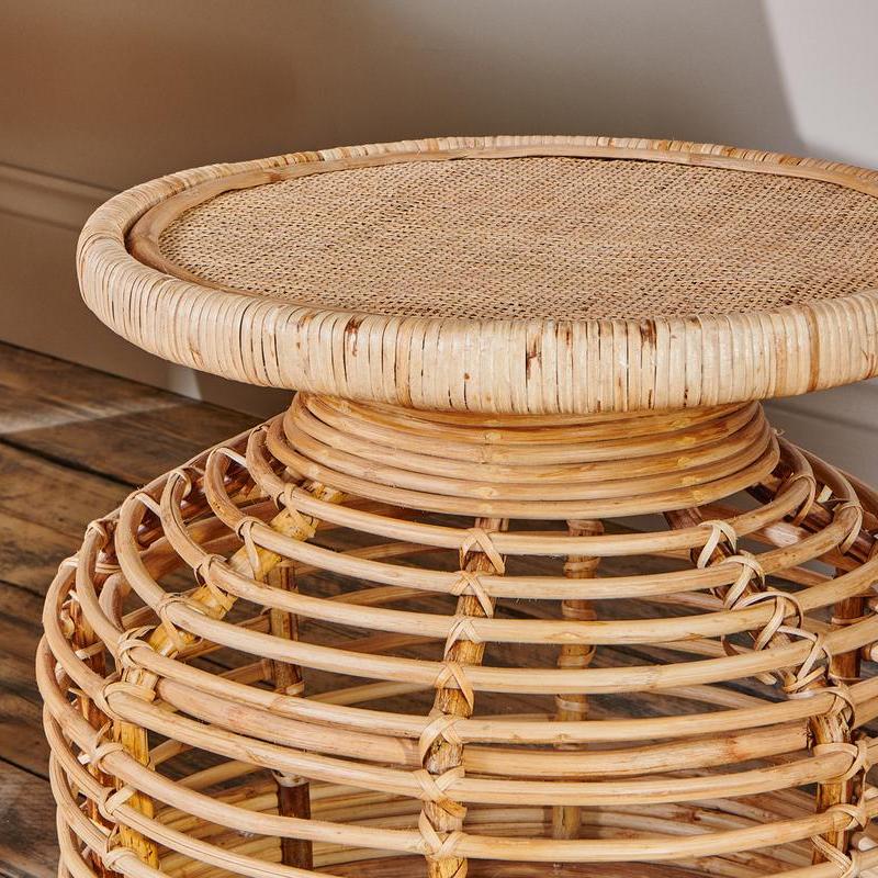 Hoian Natural Rattan Side Table - HT0401 - Uneeka