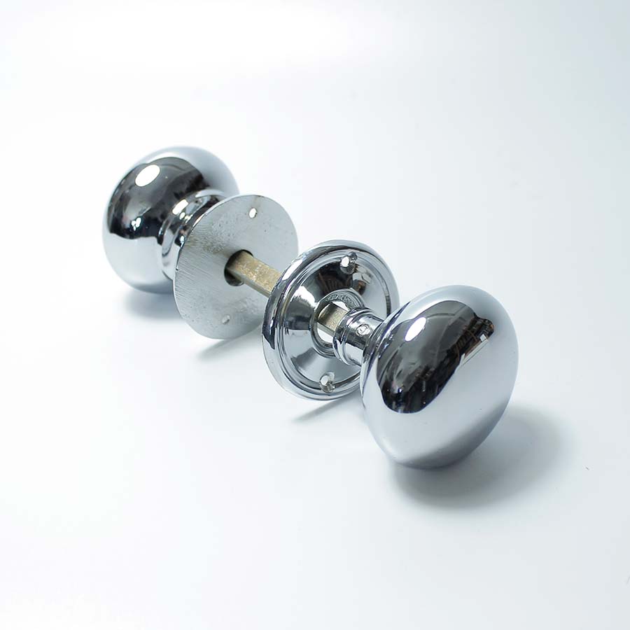 Hollow Chrome Cottage Door Knob - 49.086.CPB.55 - Uneeka