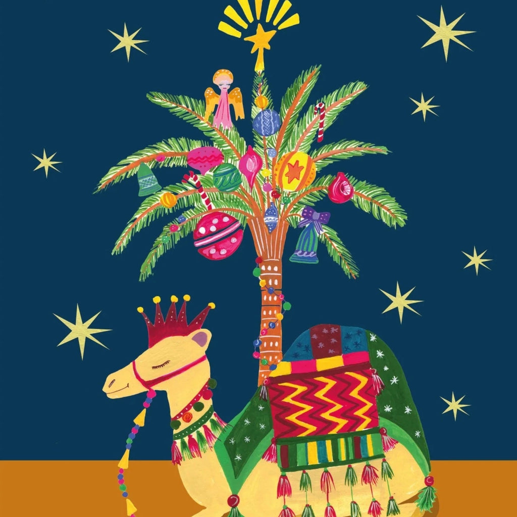 Holly Jolly Christmas Camel Christmas Card - HCWB391 - Uneeka