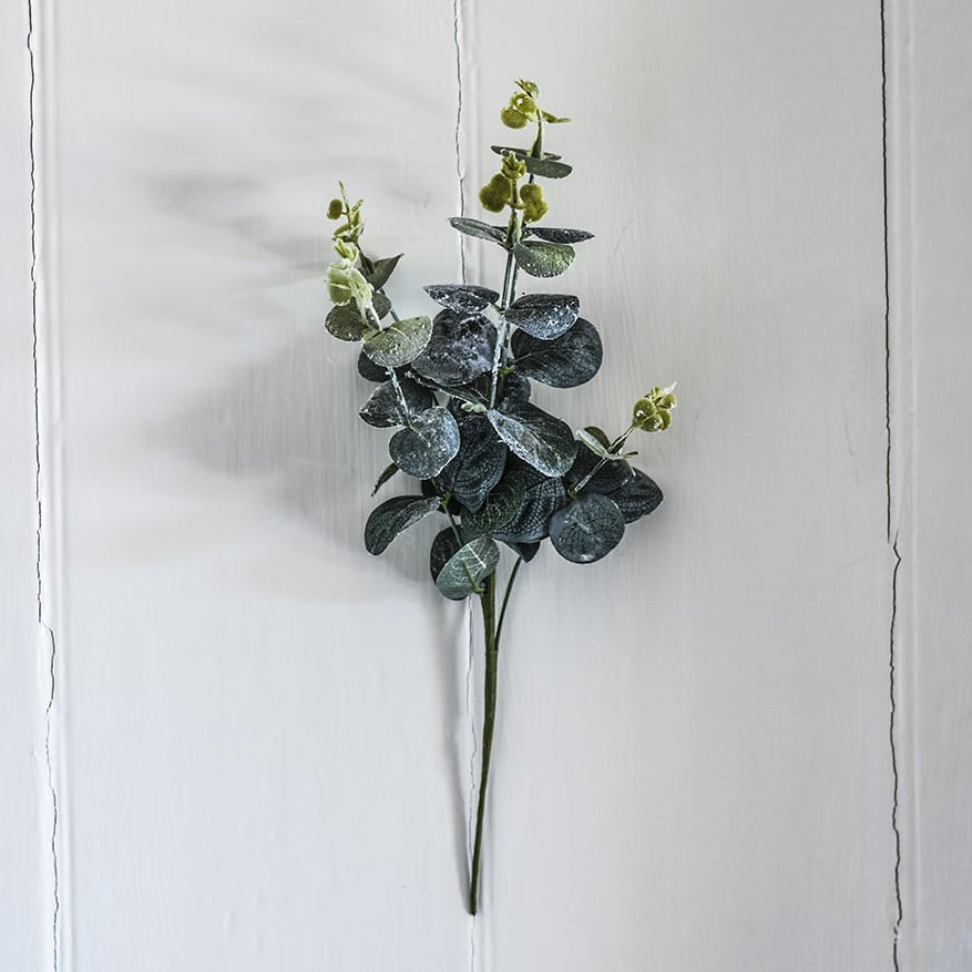 Artificial Frosted Eucalyptus Leaf Spray - HUA9268 - Uneeka