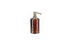 Ilcoso Recycled Hammered Amber Glass Soap Dispenser - IB0401 - Uneeka