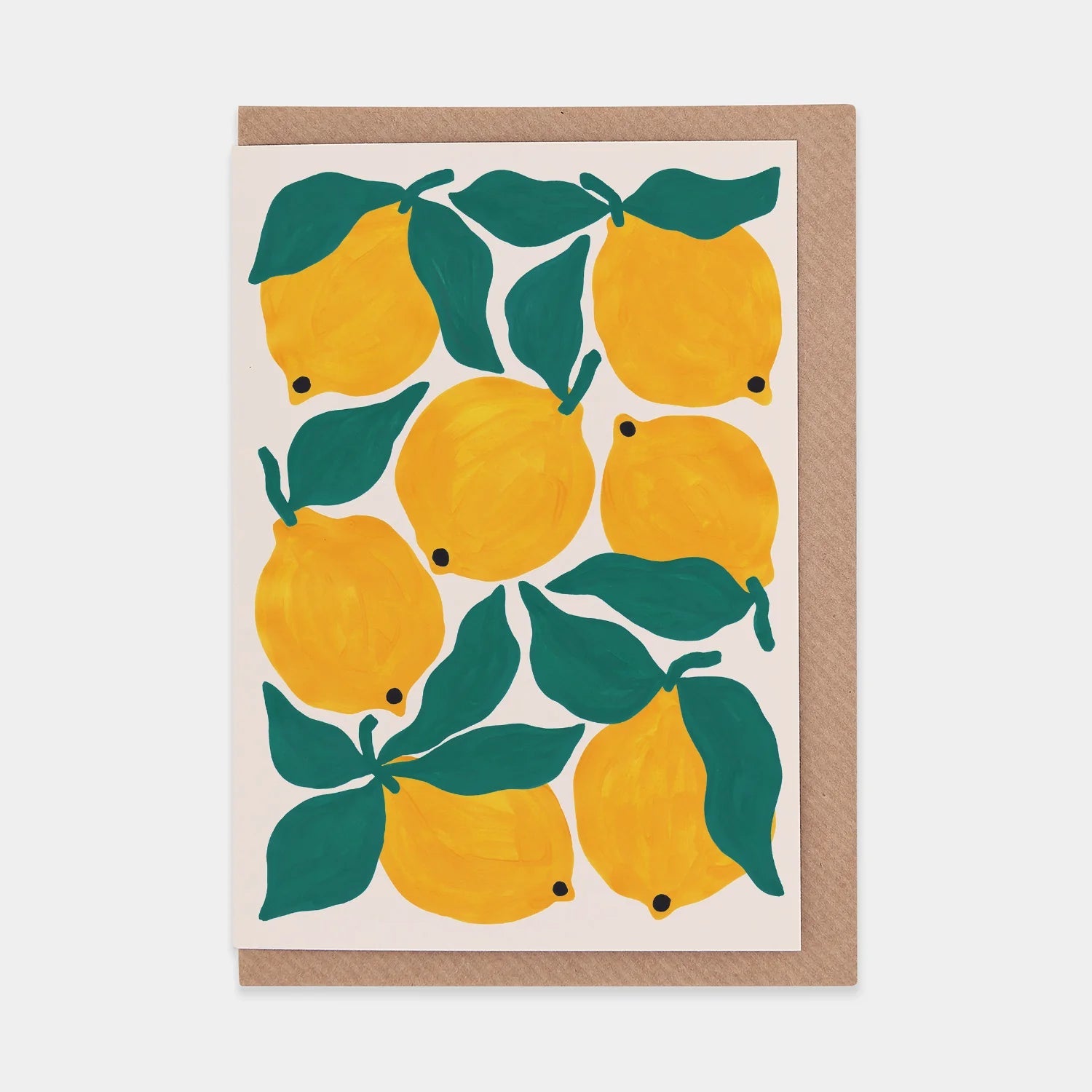 Illustrated Lemons Greetings Art Card - LL - 31 - Uneeka
